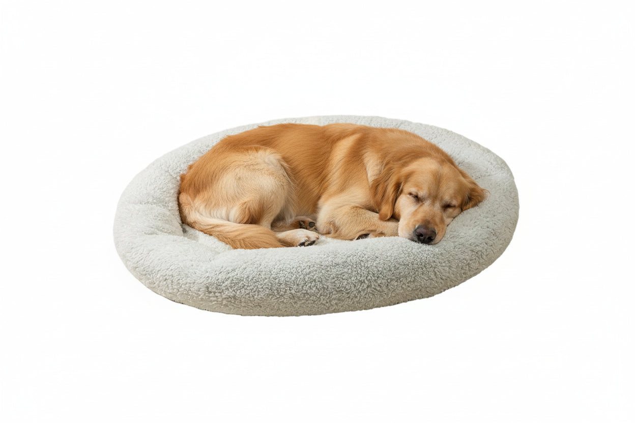 SnuggleSoft Plush Pet Bed for Cats and Dogs
