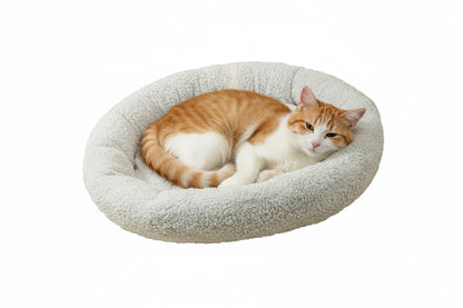 SnuggleSoft Plush Pet Bed for Cats and Dogs