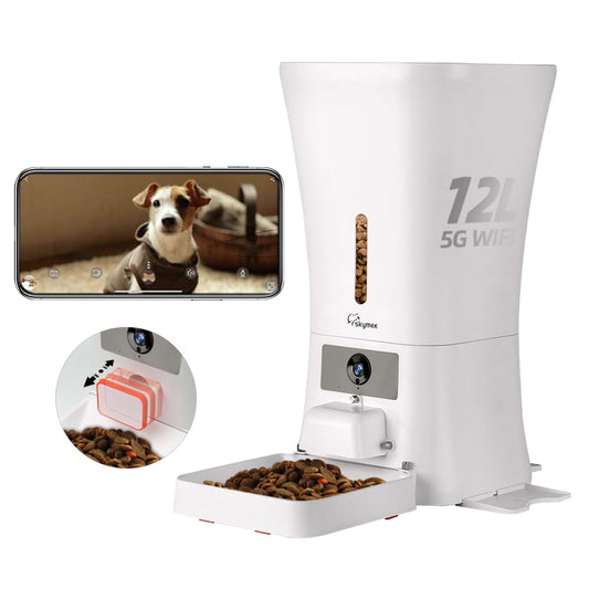 SKYMEE 12L Smart Pet Feeder with HD Camera